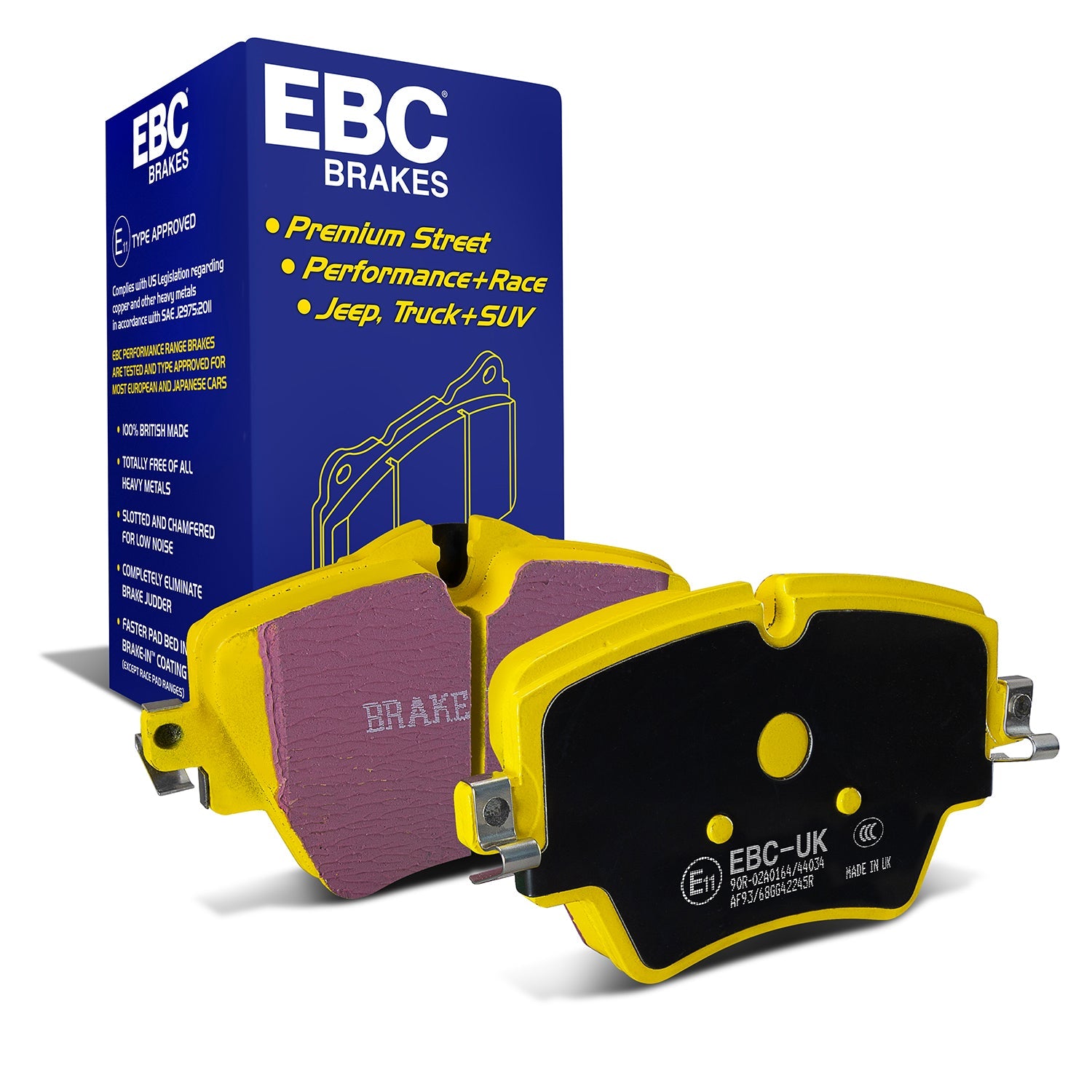 EBC Yellowstuff Front Brake Pads DP42245R for BMW F40 1 Series, F44/G42 2 Series, G20/G21 3 Series, G22-G26 4 Series, G30/G31 5 Series, F48 X1 & 8 more