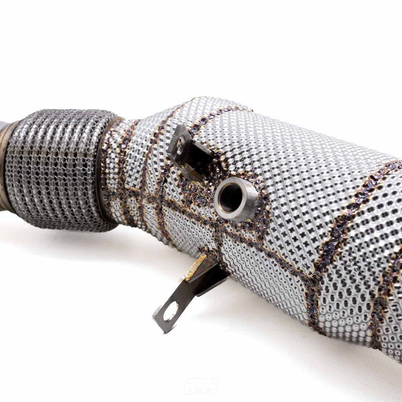 DeepTone BMW F30 F31 F34 B48 320i 330i 420i 430i Turbo Downpipe With Heat Shield (2016+)