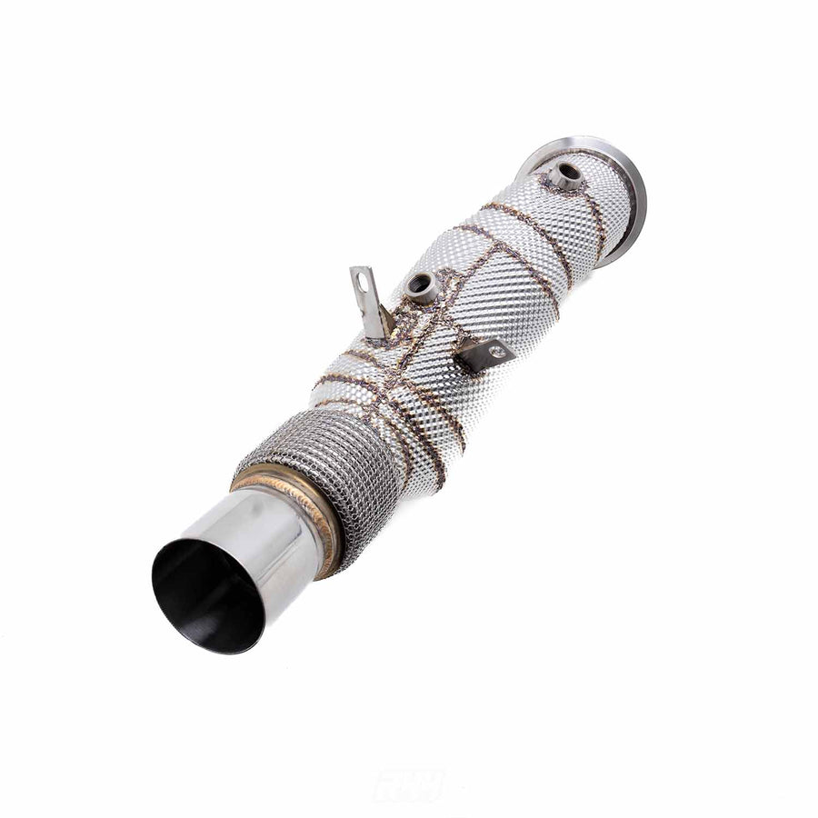 DeepTone BMW F30 F31 F34 B48 320i 330i 420i 430i Turbo Downpipe With Heat Shield (2016+)