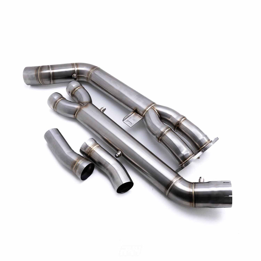 Deep Tone Industries BMW F97 X3M & F98 X4M Pre-LCI Wide Single Midpipe (2019-2021)