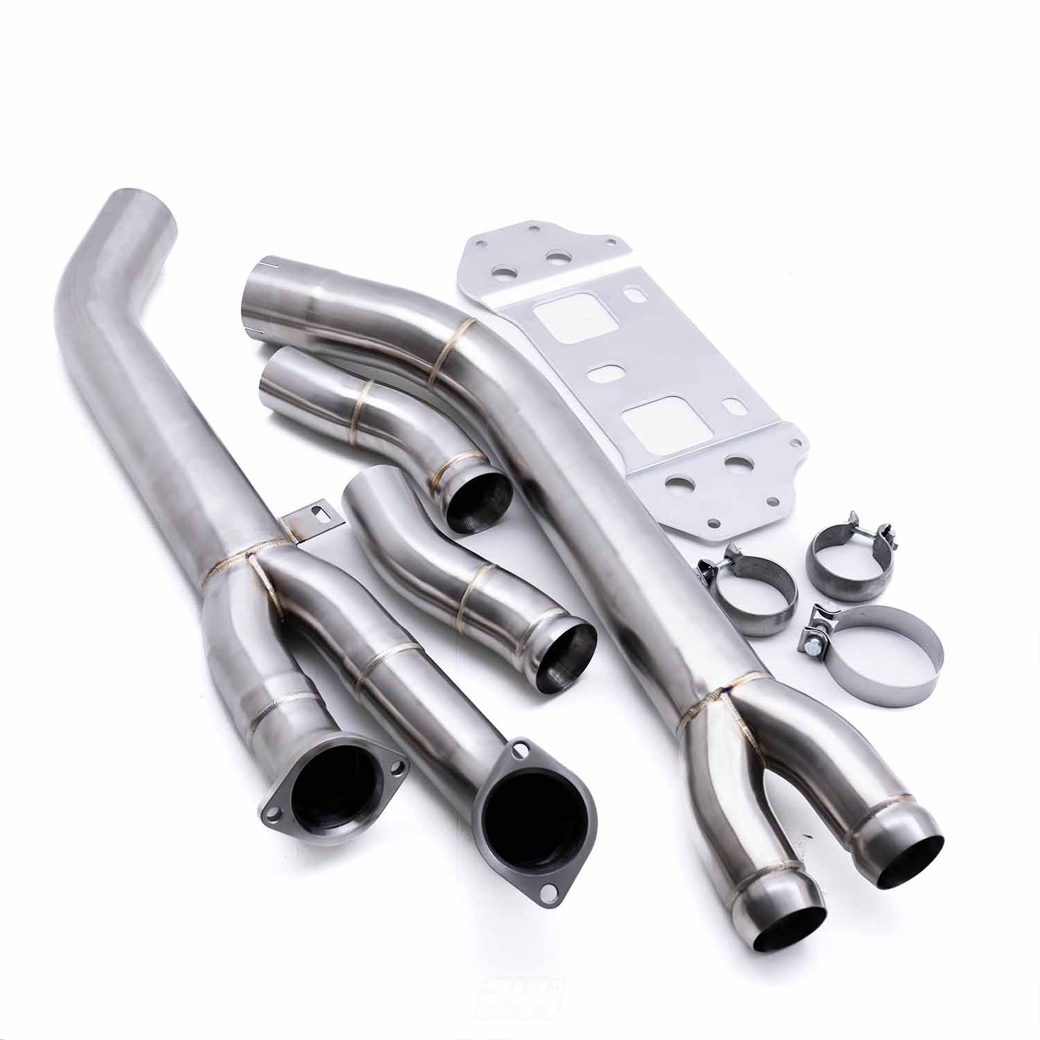 Deep Tone Industries BMW G80/G81 M3 & G82/G83 M4 Non-Resonated Wide Single Midpipe With Brace (2021+)