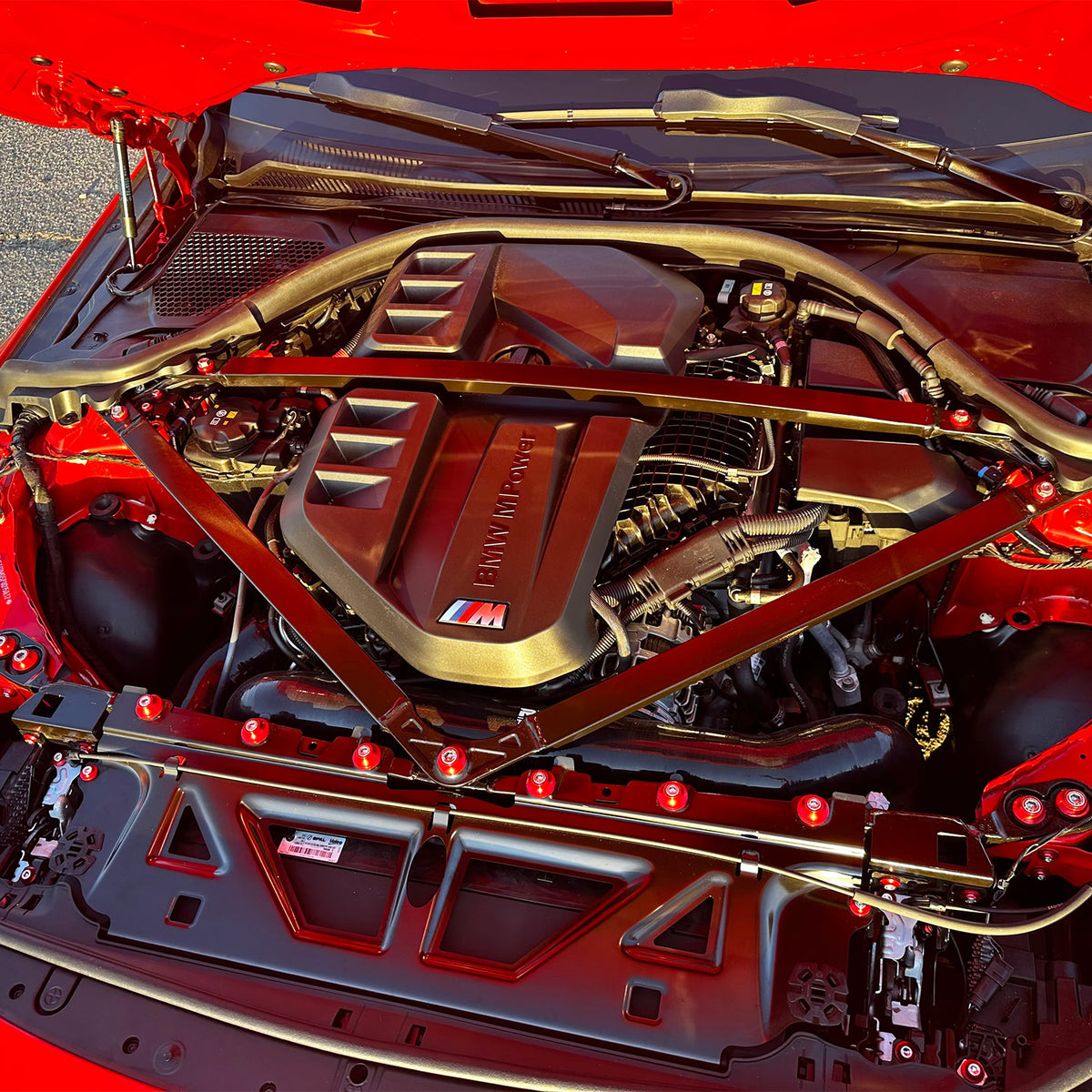 S58 Engine Downstar Inc BMW G87 M2 S58 Billet Engine Dress Up Kit