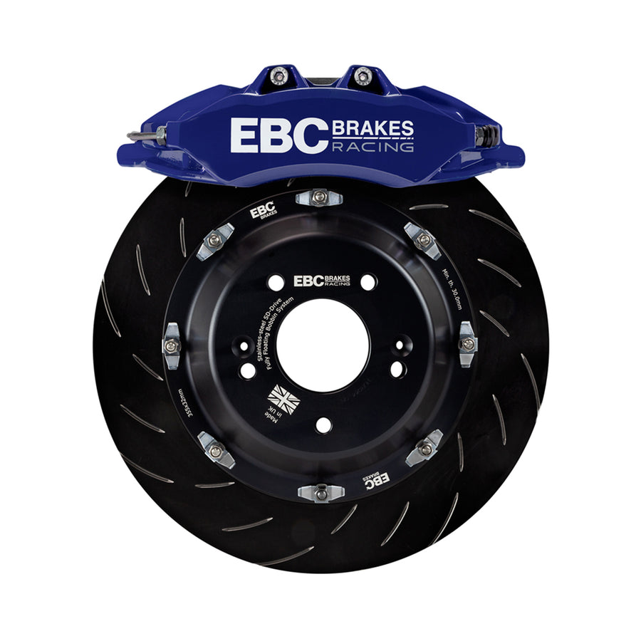 EBC Racing BMW E90, E92 & E93 M3 6 Piston Apollo Front Big Brake Kit 380mm - Storm Shadow Blue