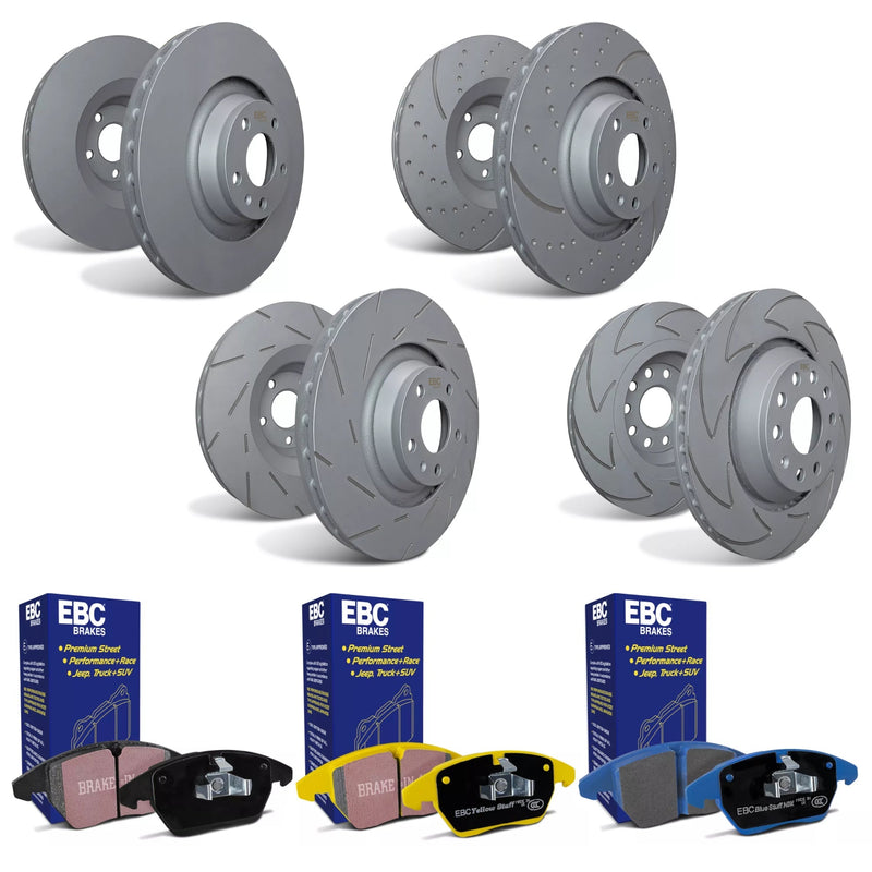 EBC Rear Brake Disc & Pad Set For BMW F20/F21 M135i M140i & F22/F23 M235iM240i
