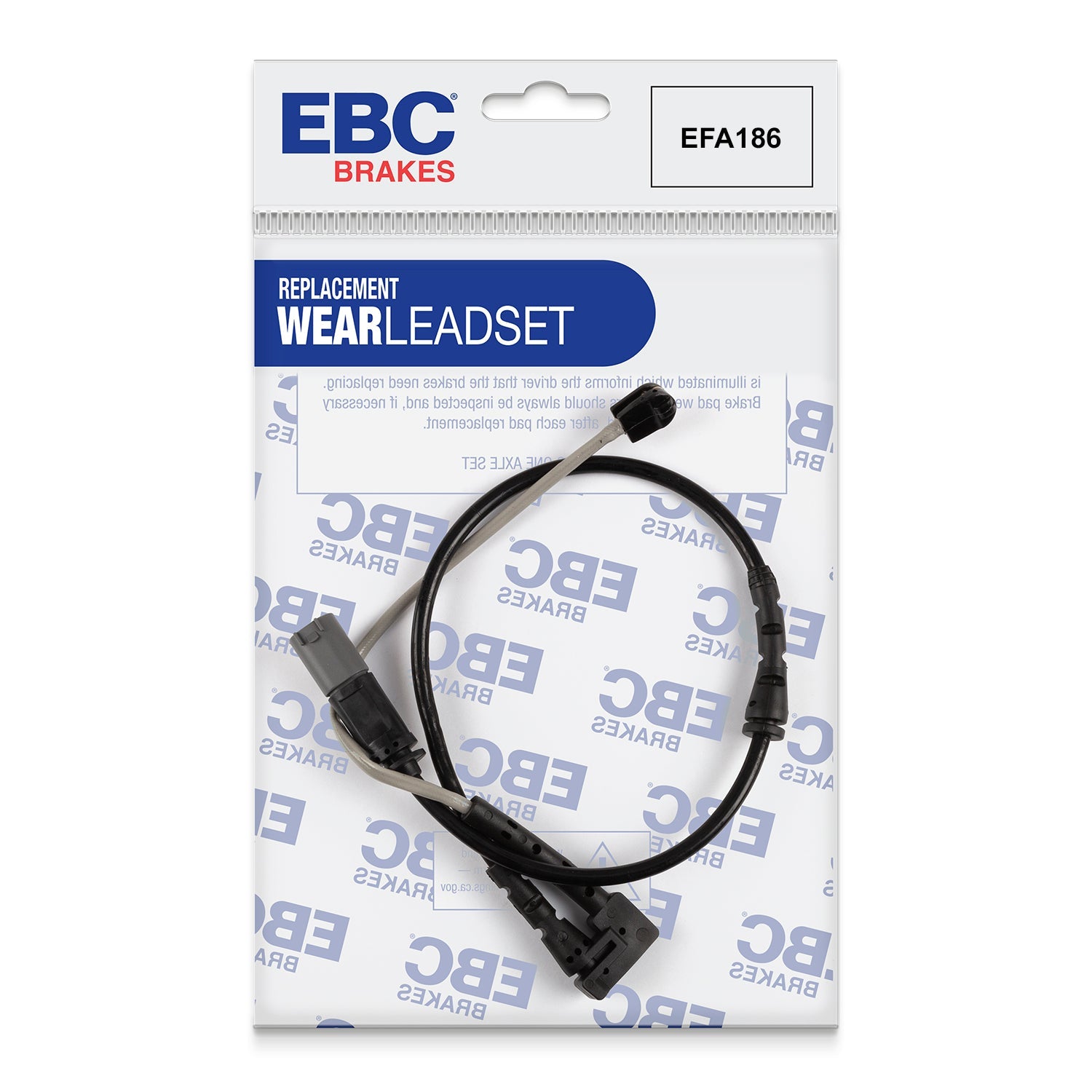 EBC Brake Wear Sensor Lead EFA186 for BMW F40 1 Series, F44 2 Series, F48 X1, F39 X2, F45 2 Series Active Tourer, F46 2 Series Gran Tourer & 2 more