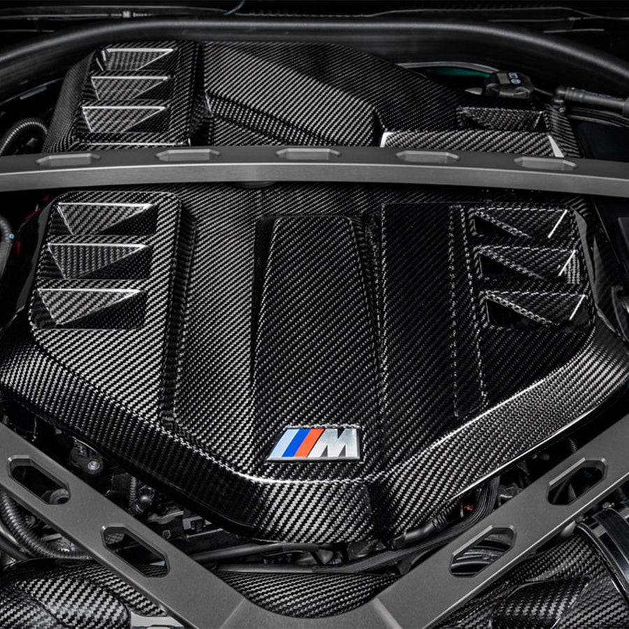 Eventuri Gloss Carbon Fibre Engine Cover For BMW G80 M3 G82 M4 G87 M2 Front