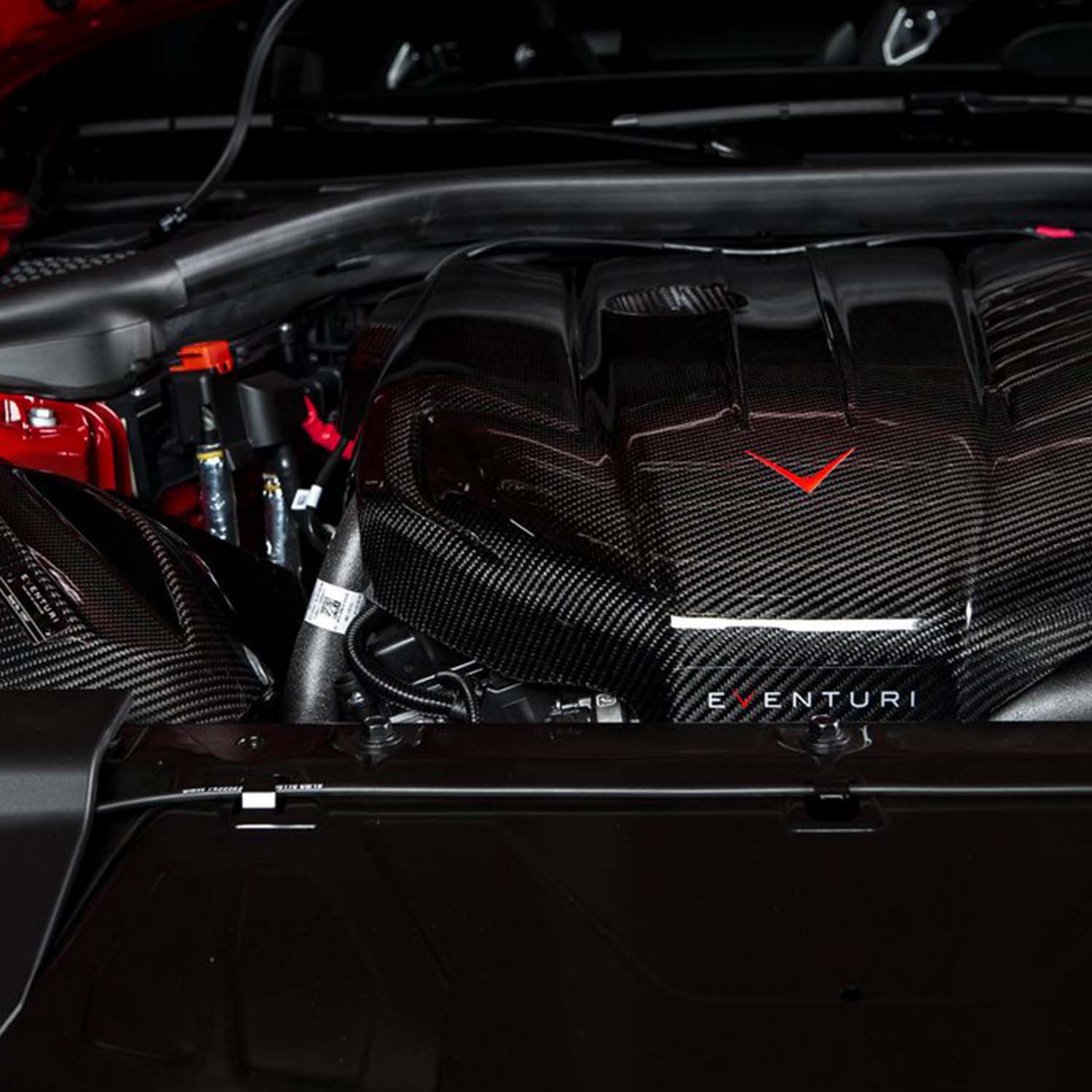 Eventuri Toyota Supra B58 Engine Cover In Black Carbon Fibre (A90)-R44 Performance