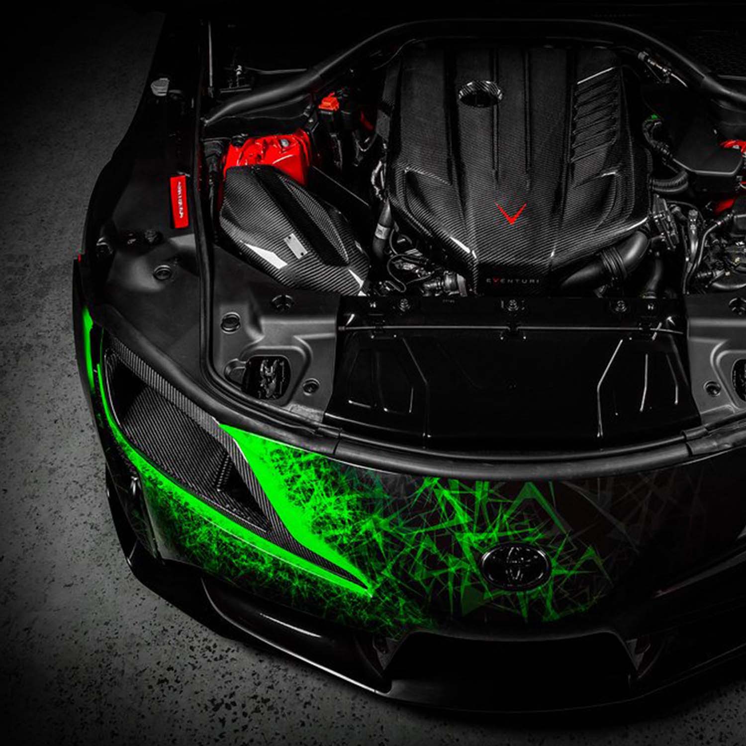 Eventuri Toyota Supra Headlamp Race Intake Duct In Black Carbon Fibre (A90)-R44 Performance