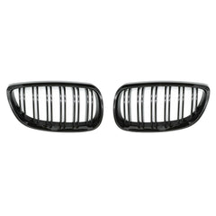 BMW E92/E93 M3 & 3 Series LCI Double Slat Gloss Black Front Grilles