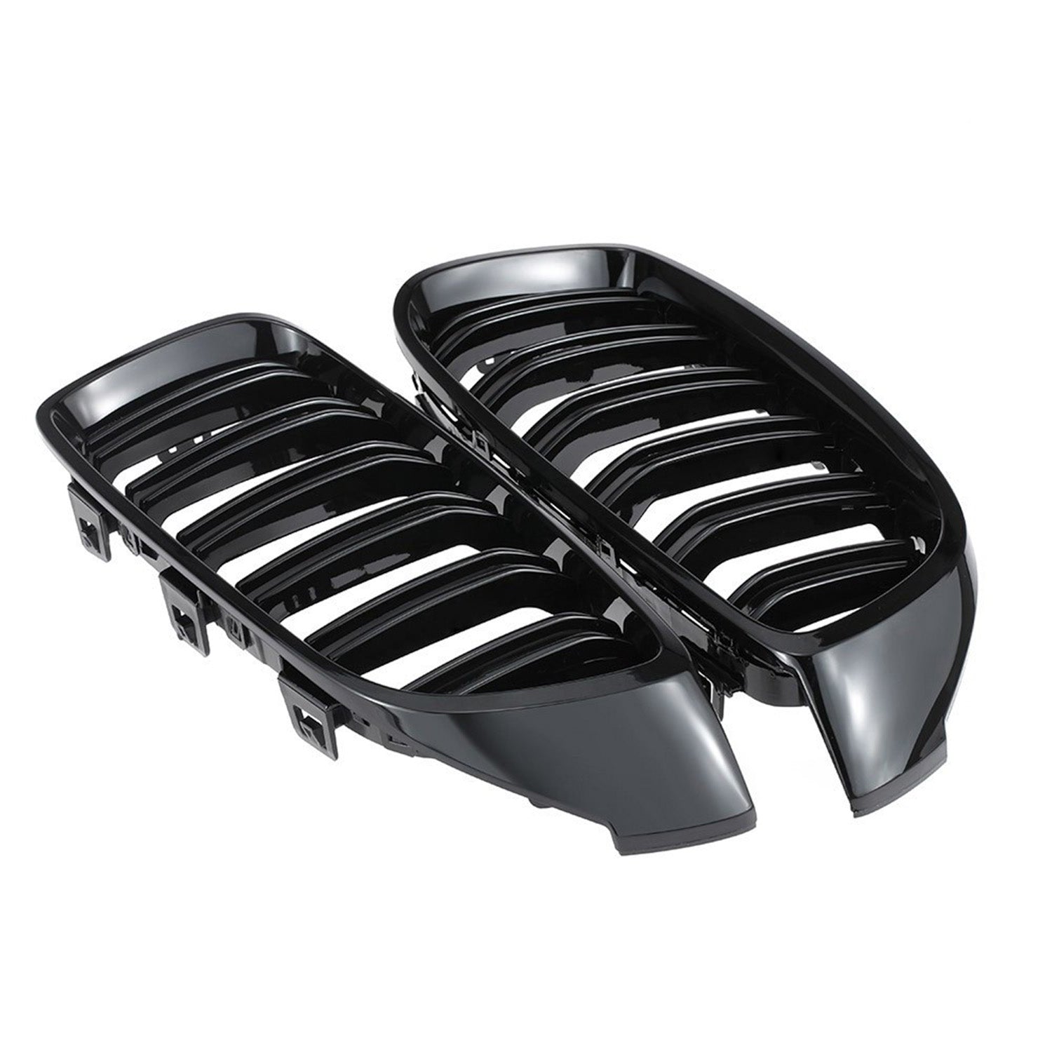 BMW F32, F33 & F36 4 Series Double Slat Gloss Black Front Grille