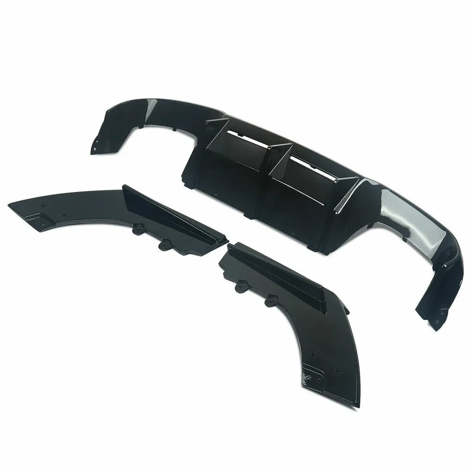 BMW F87 M2 & F87 M2 Competition Gloss Black 3-Piece Rear Diffuser
