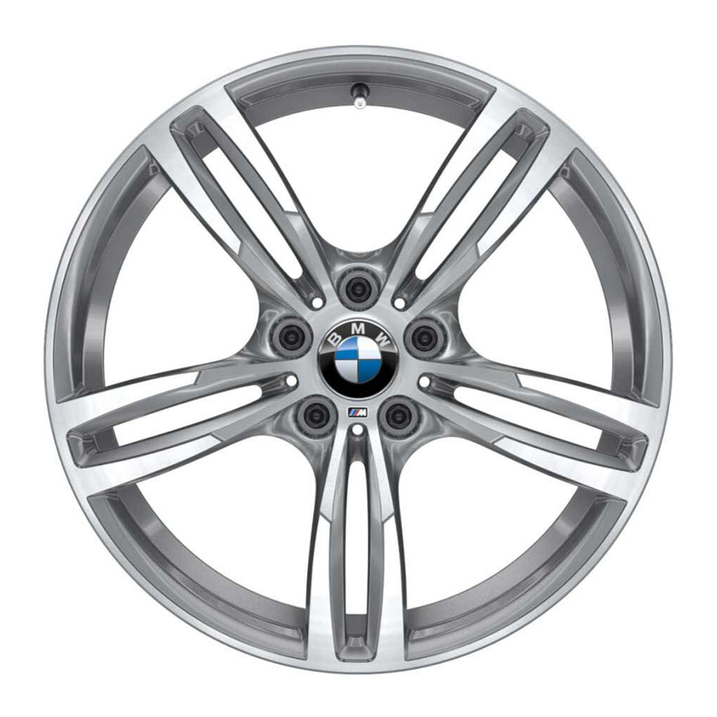 Chrome 437m Rims Genuine BMW 437M Alloy Wheels | Diamond Cut Ferric Grey