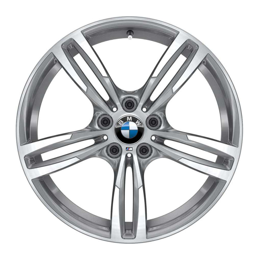 Chrome 437m Rims Genuine BMW 437M Alloy Wheels | Diamond Cut Ferric Grey