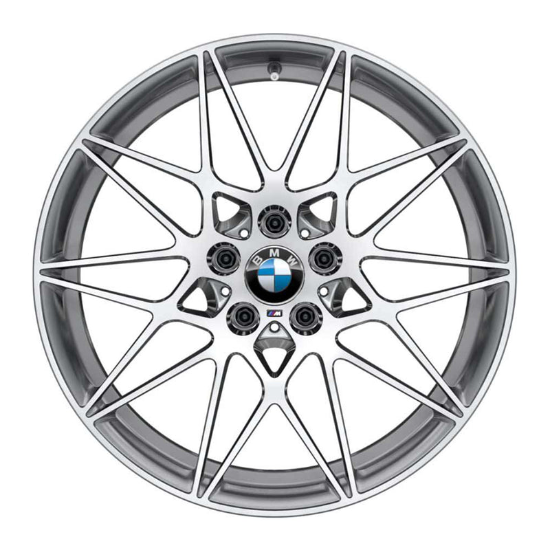 Genuine BMW 666M Alloy Wheels In Ferric Grey With Diamond Cut Finish For BMW F80 M3, F82 M4 & F87 M2