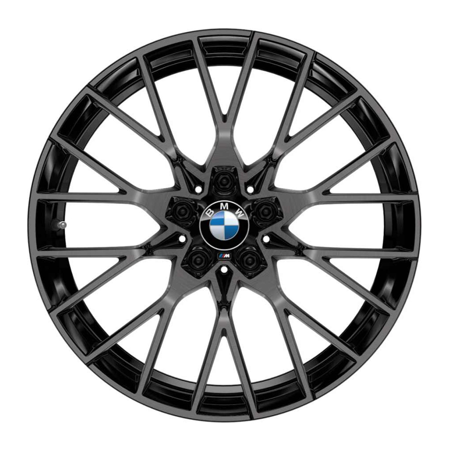 Genuine BMW 788M Alloy Wheels In Jet Black With Grey Diamond Cut Face For BMW F80 M3, F82 M4 & F87 M2