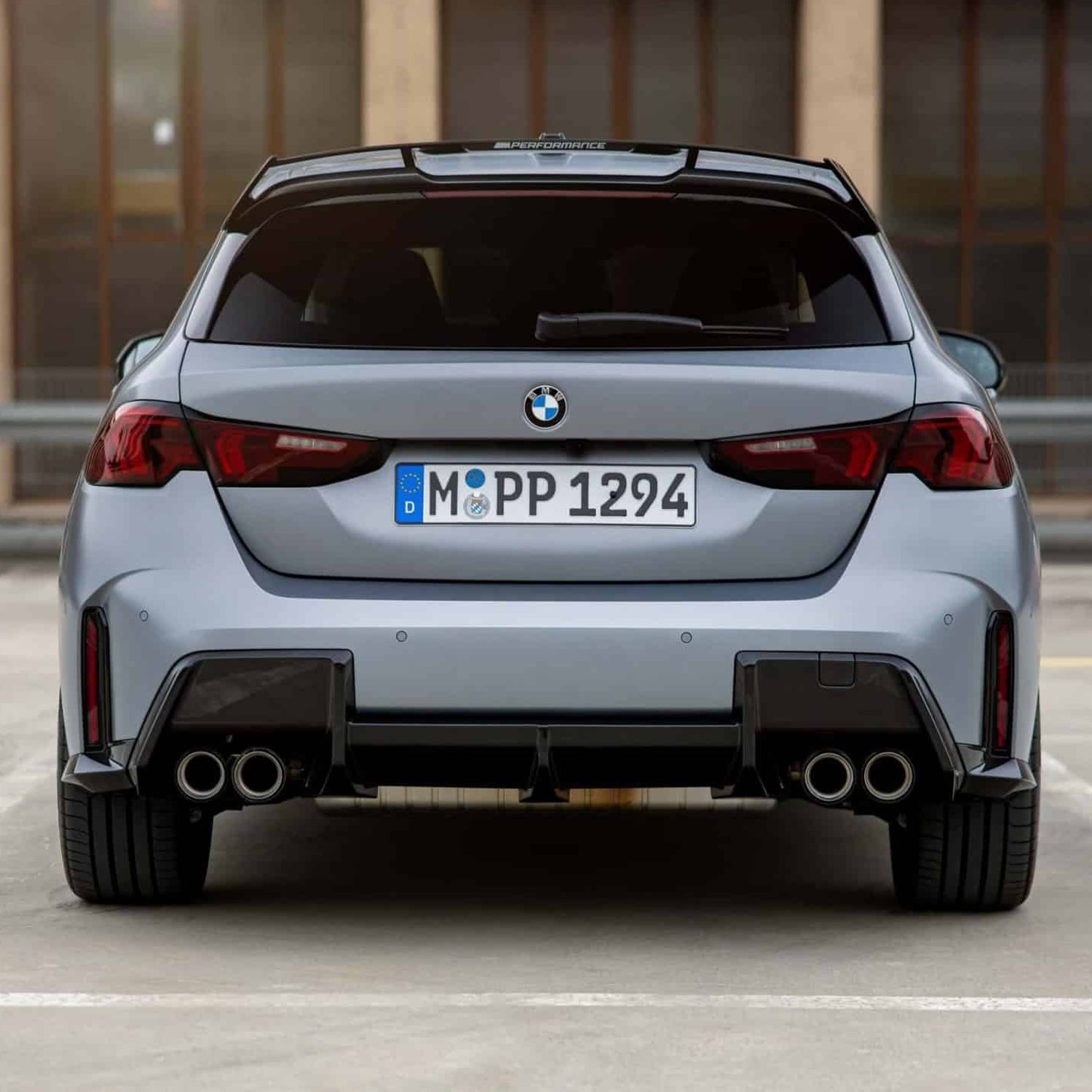 Genuine BMW F70 M135 M Performance Quad Exhaust Tips In Gloss Carbon Fibre