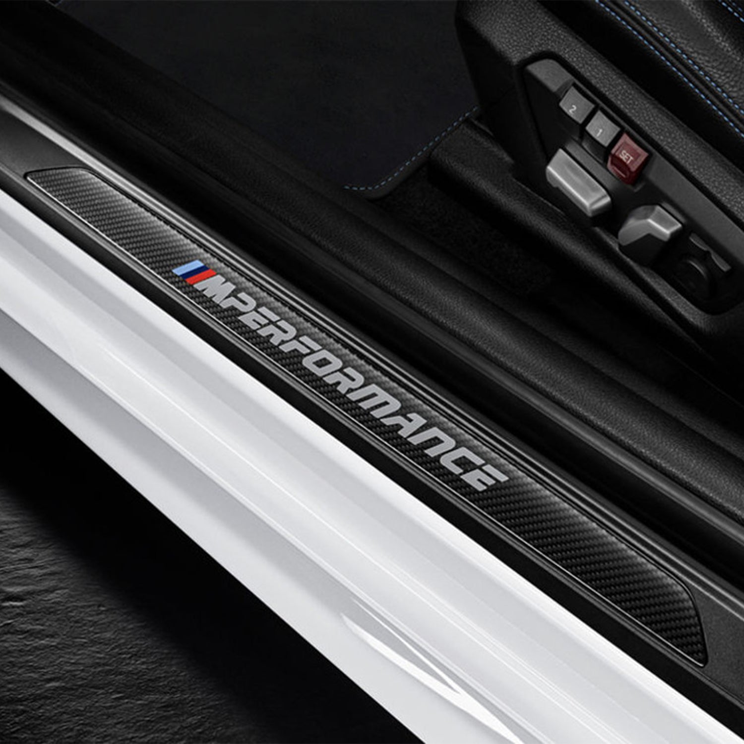 Genuine BMW M Performance Carbon Fibre Door Sill Trims For BMW F87 M2, 1 Series & 2 Series