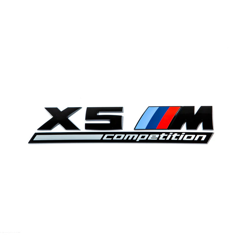 Genuine BMW F95 X5M Competition Gloss Black Rear Badge 51148096408