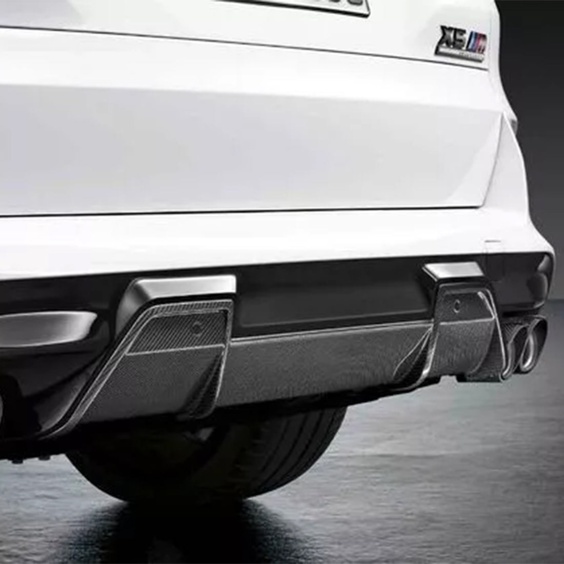 Genuine BMW F95 X5M & F96 X6M Carbon Fibre Rear Diffuser
