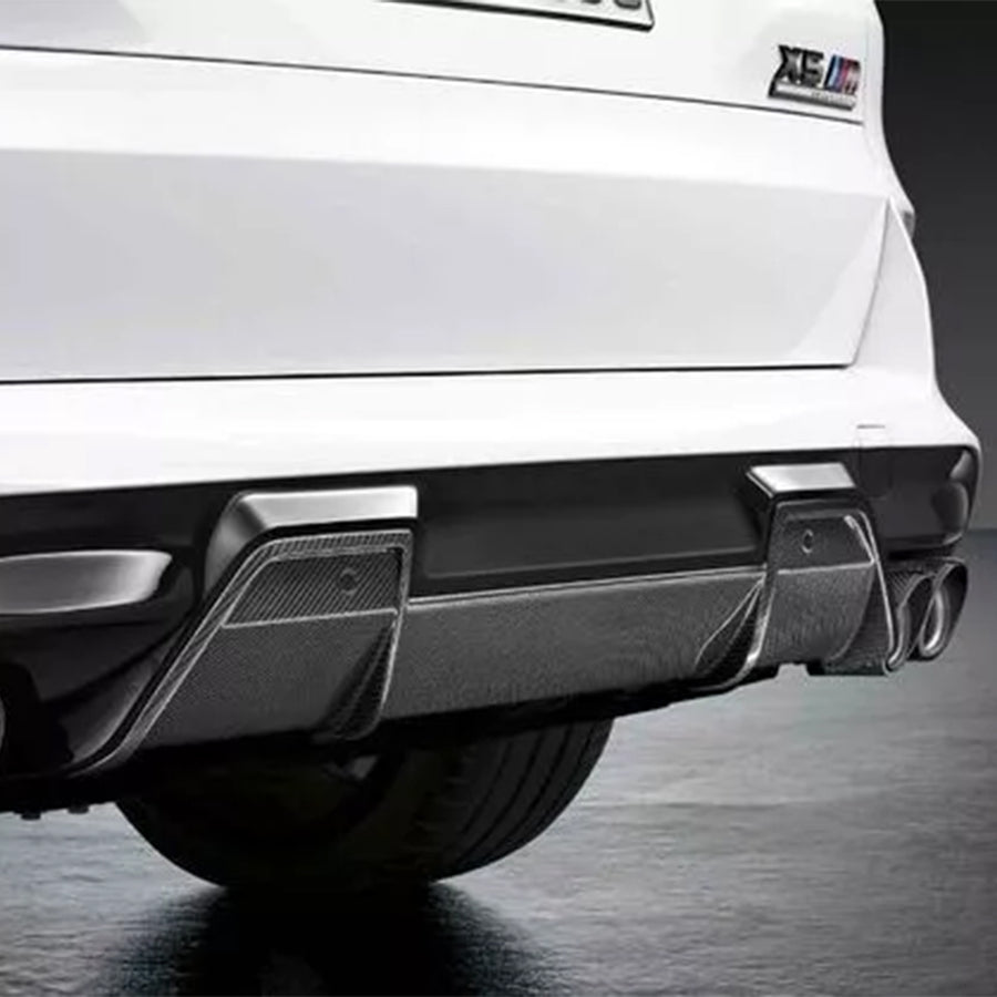 Genuine BMW F95 X5M & F96 X6M Carbon Fibre Rear Diffuser 51125A130B0
