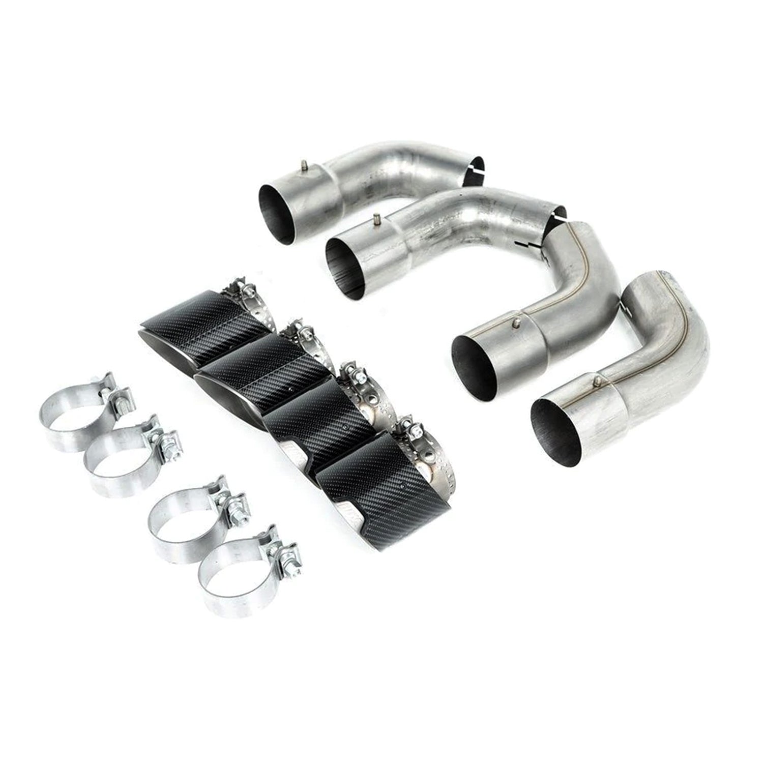 Genuine BMW F95 X5M & F96 X6M M Performance Exhaust Tips In Carbon Fibre & Titanium 18302464501