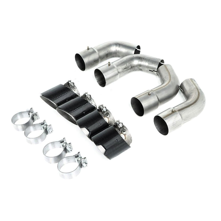 Genuine BMW F95 X5M & F96 X6M M Performance Exhaust Tips In Carbon Fibre & Titanium 18302464501