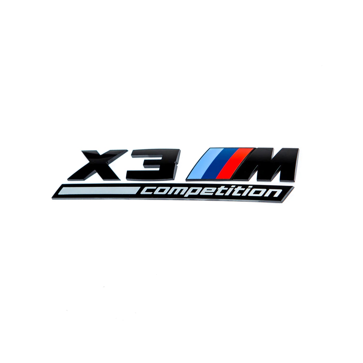 Genuine BMW F97 X3M Competition Gloss Black Rear Badge