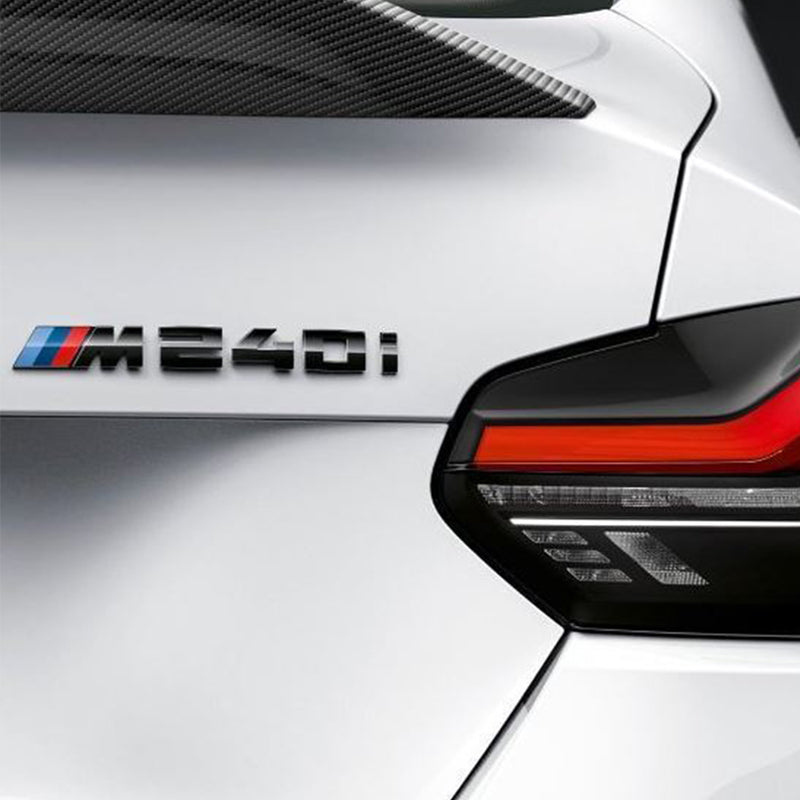 Genuine BMW G42 M240i OEM Rear Model Badge In Gloss Black 51142472854