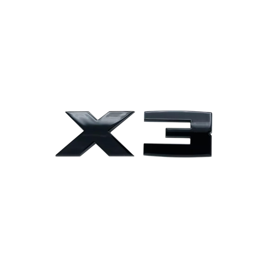 Genuine BMW G45 G01 X3 M Performance Gloss Black Rear Badge 51142472831