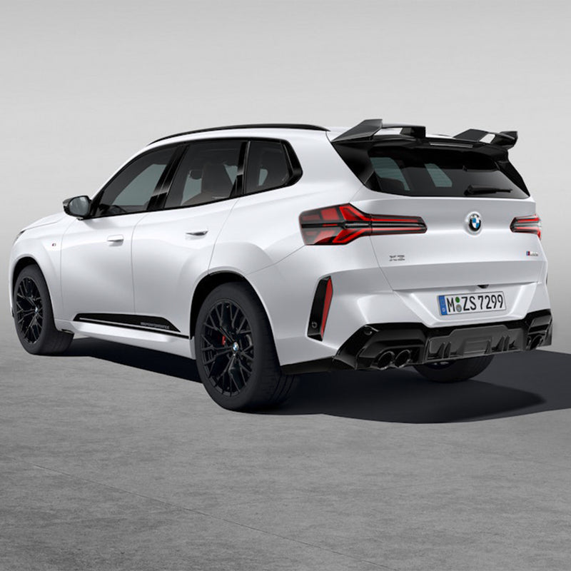 Genuine BMW G45 X3 M Performance Gloss Black & Aramid Fibre Rear Diffuser 51125B8AF54 & 51125B4D662