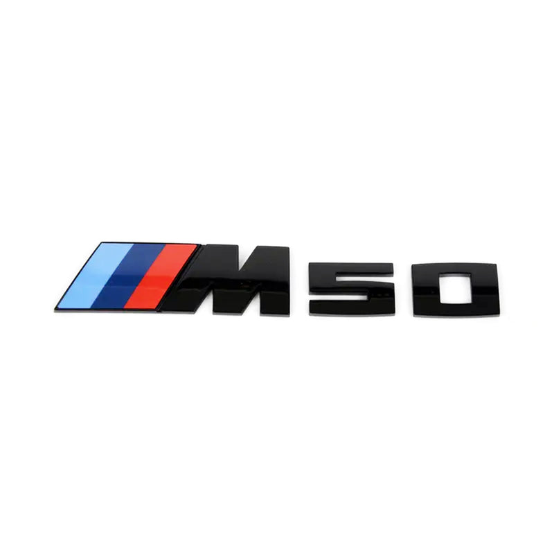 Genuine BMW G45 X3 M50 Gloss Black M Performance Rear Badge 51145A92E37
