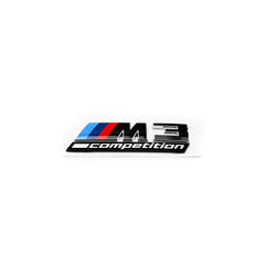 Genuine BMW M3 Competition LCI Rear Badge In Gloss Black (G80/G81)