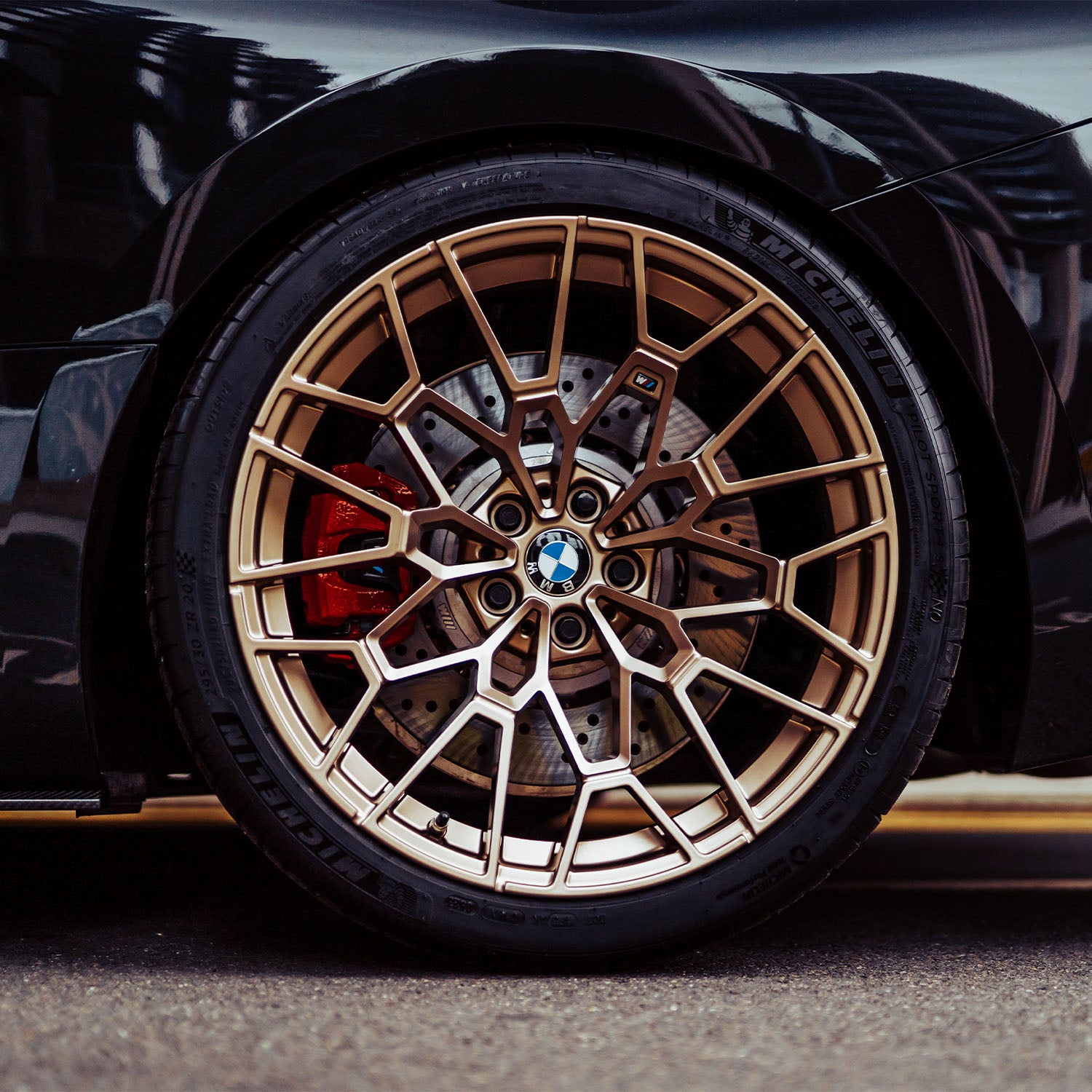 Genuine BMW M Performance 827M Alloy Wheels In Gold Bronze