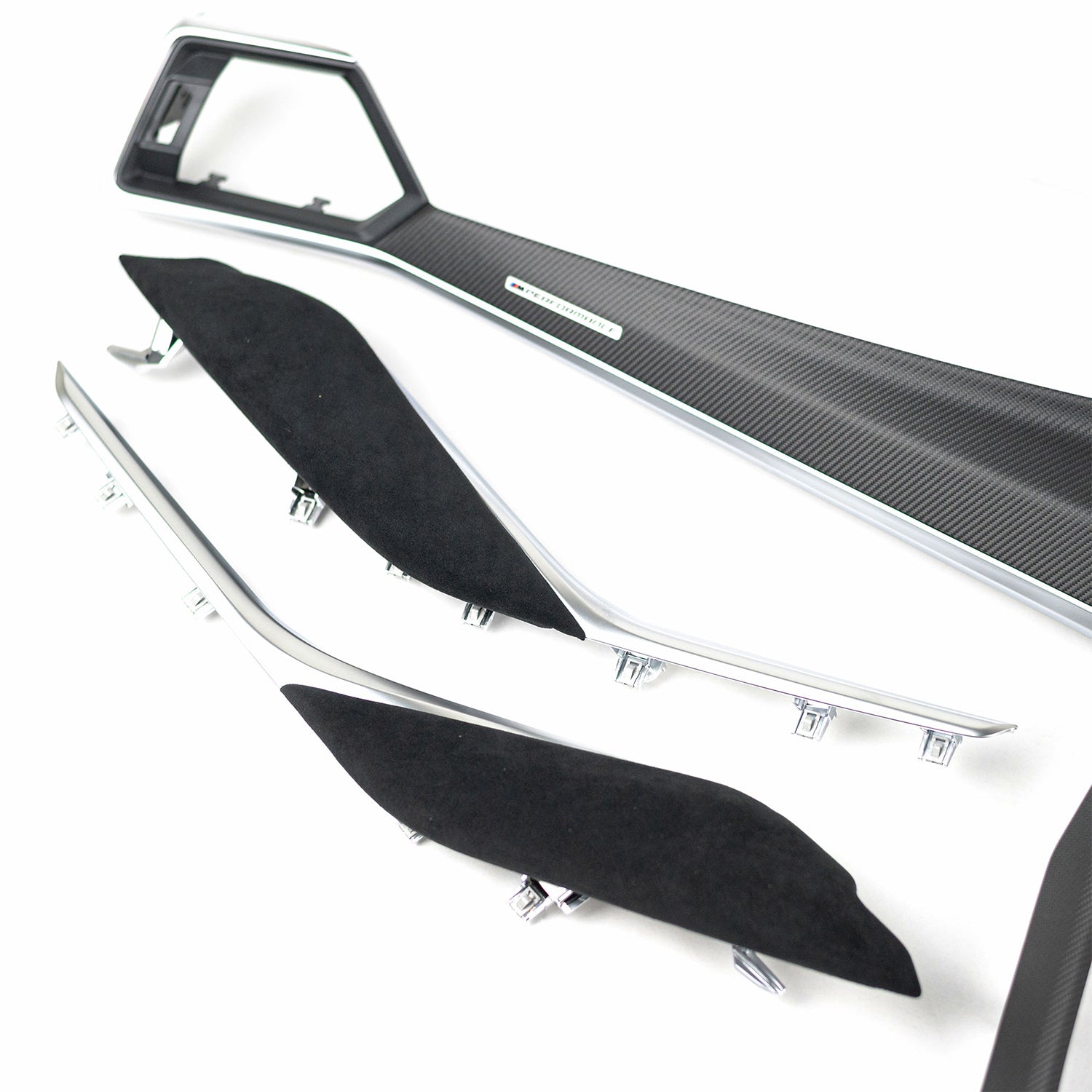 Genuine BMW M Performance G Series LCI Interior Trim Kit In Carbon Fibre & Alcantara (For Vehicles w/ Big Display)