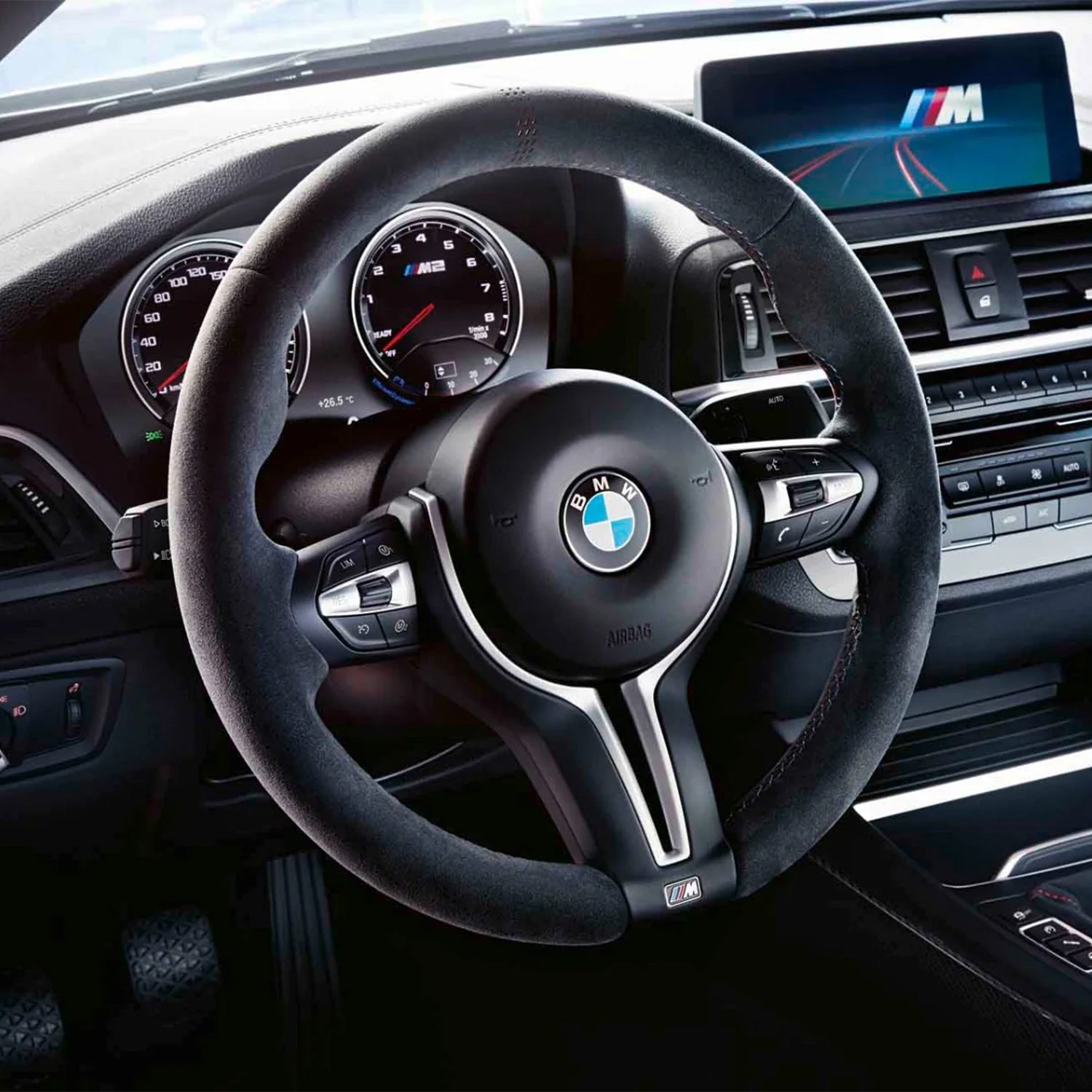 Genuine BMW OEM CS Steering Wheel In Alcantara For BMW F87 M2