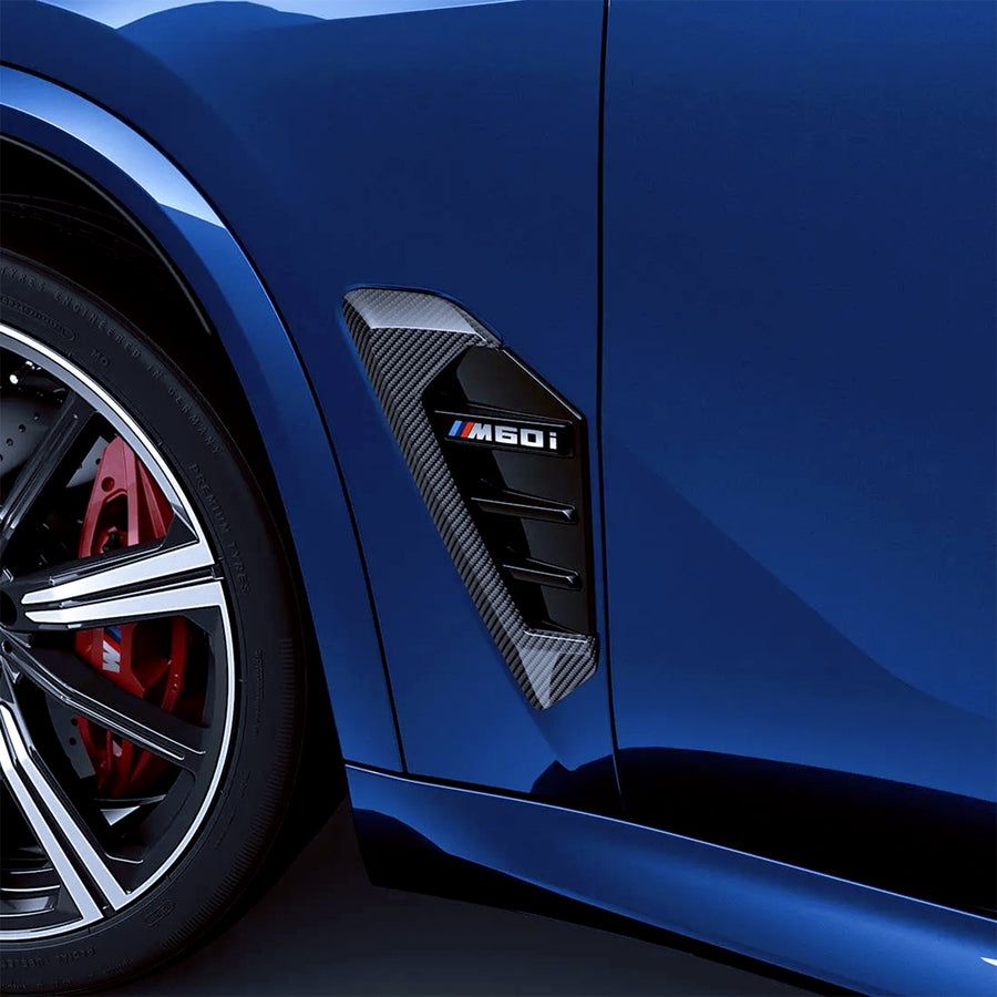 Genuine M Performance F95 X5M & X5 LCI Carbon Fibre Side Trims 51135A3E057 & 51135A3E058