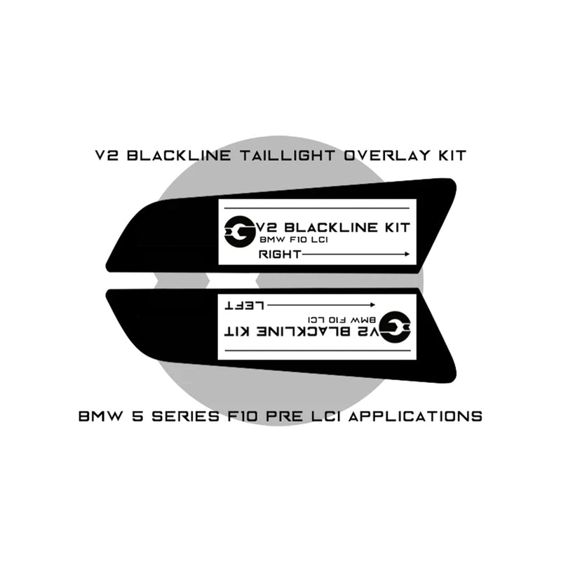 GoldenWrench BMW F10 M5 F10 5 Series Taillight Overlay Kit Pre-LCI