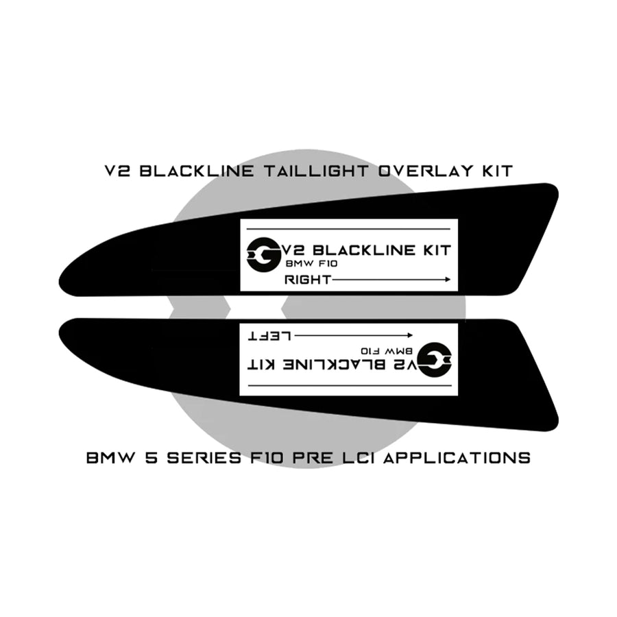 GoldenWrench BMW F10 M5 F10 5 Series Taillight Overlay Kit