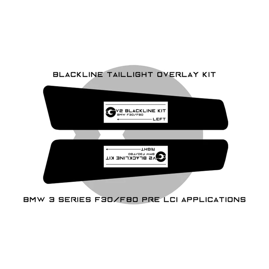 GoldenWrench BMW F80 M3 F30 3 Series Taillight Overlay Kit