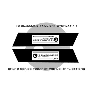 GoldenWrench BMW F87 M2 F22 2 Series Taillight Overlay Kit