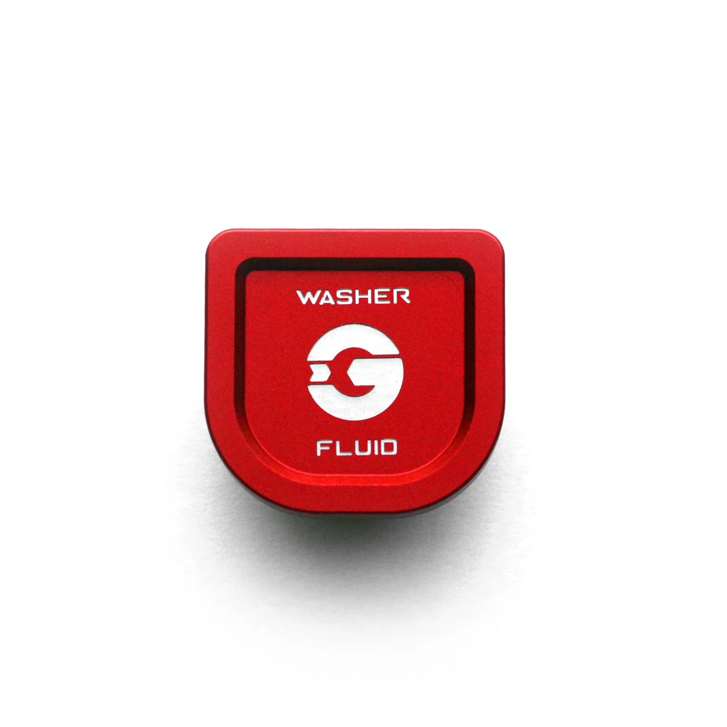GoldenWrench Supply Toyota GR Supra BLACKLINE Performance Washer Fluid Cap In Red (A90 2020+)