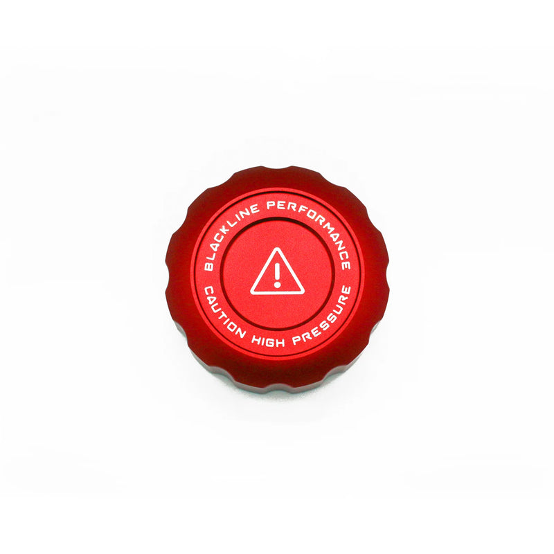 GoldenWrench Supply Toyota GR Supra BLACKLINE Performance Coolant Cap Cover Set In Red