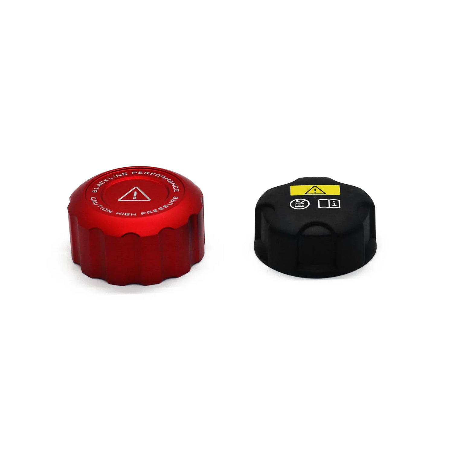 GoldenWrench Supply Toyota GR Supra BLACKLINE Performance Coolant Cap Cover Set In Red