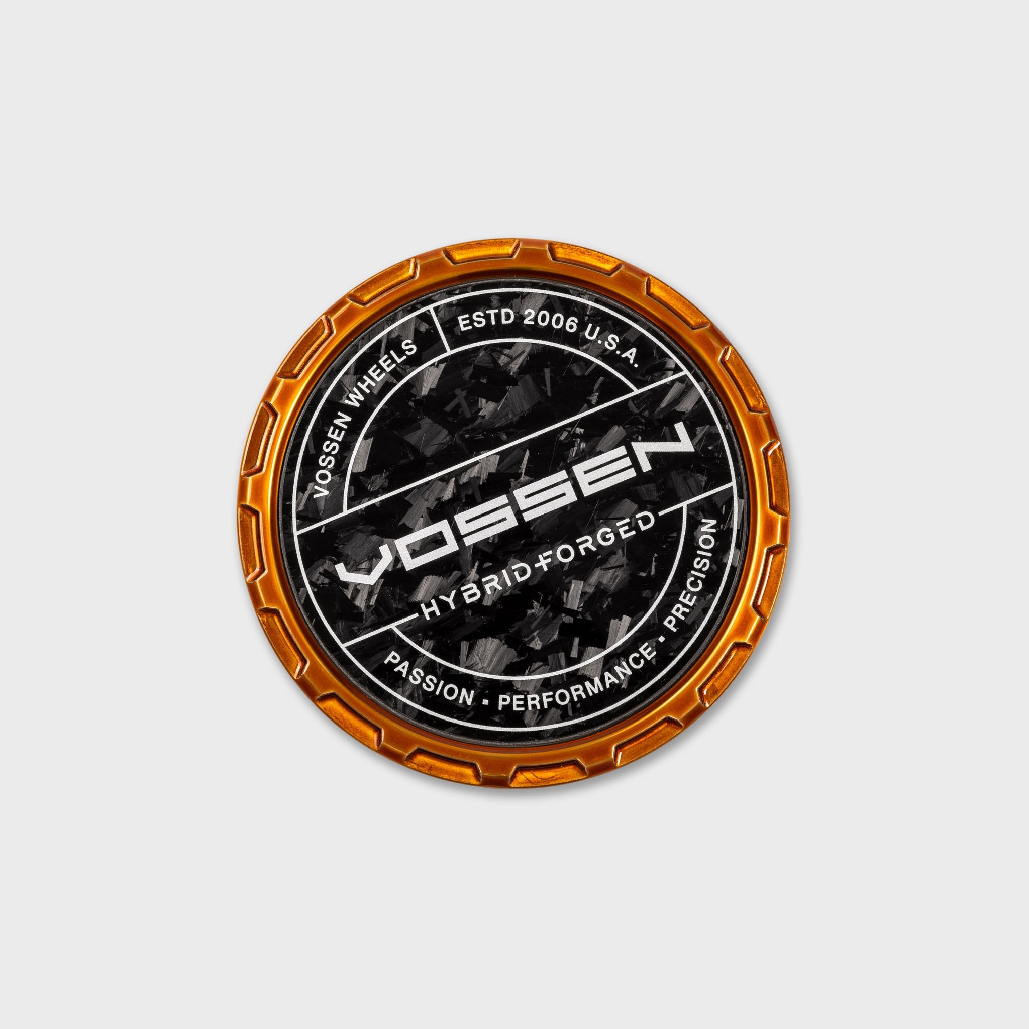 Vossen Hybrid Forged Carbon Billet Sport Cap for VF & HF Series Wheels (Brickell Bronze) - Forged Carbon