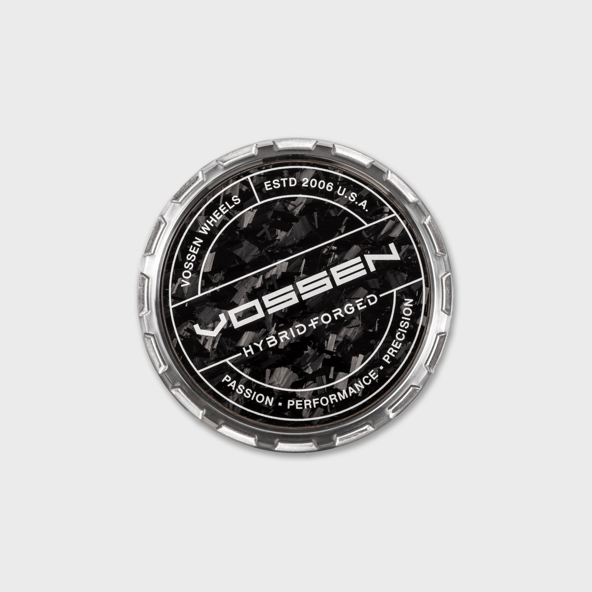 Vossen Carbon Hybrid Forged Billet Sport Cap for VF & HF Series Wheels (Gloss Clear) - Forged Carbon