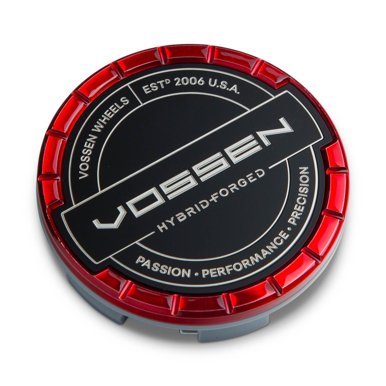 Vossen Hybrid Forged Billet Sport Cap for VF & HF Series Wheels (Vossen Red)