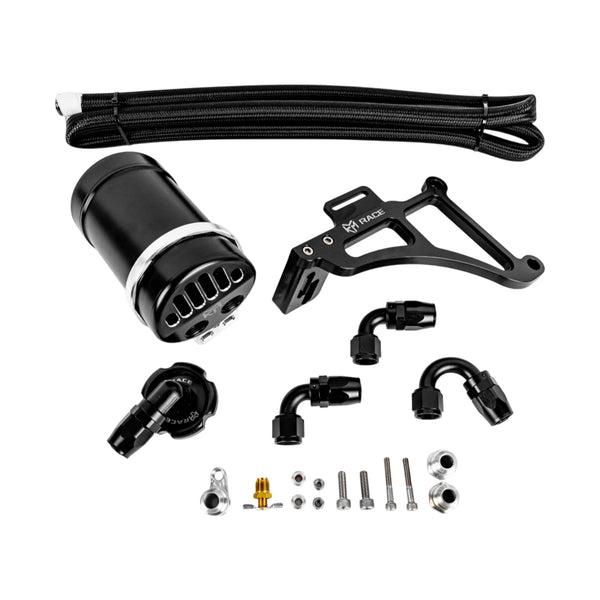 CUNE 二輪挿し KLM BMW S58 Billet Oil Catch Can Kit For BMW G8X M2, M3 & M4