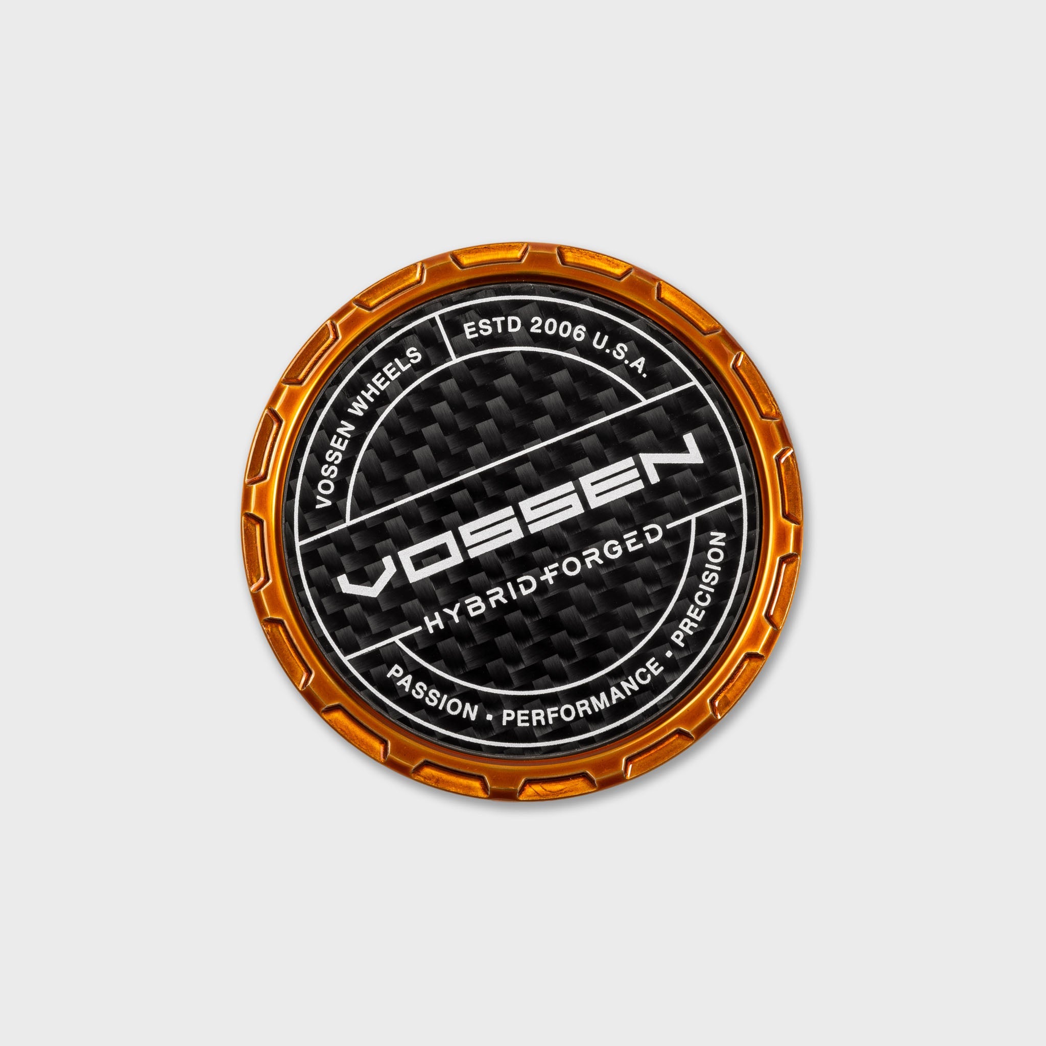 Vossen Carbon Hybrid Forged Billet Sport Cap for VF & HF Series Wheels (Brickell Bronze) - Twill Weave Carbon