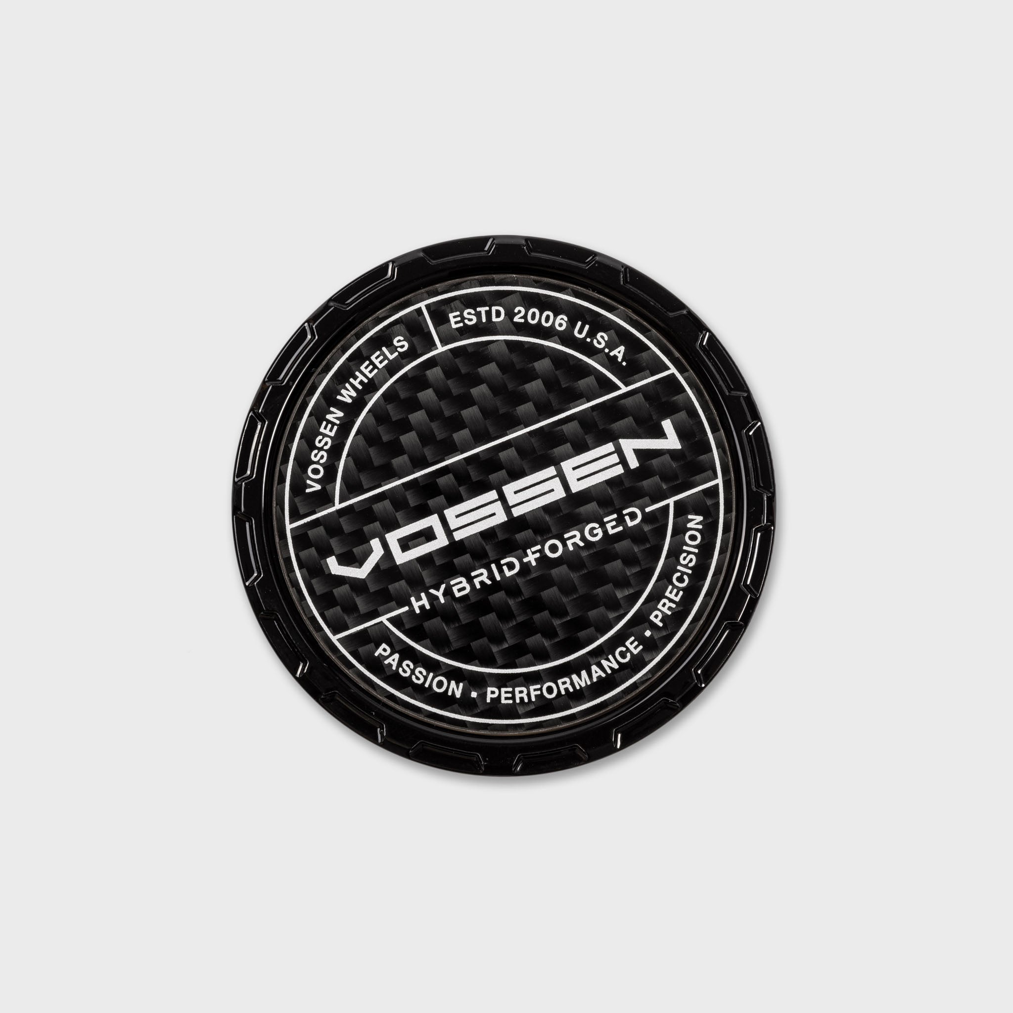Vossen Carbon Hybrid Forged Billet Sport Cap for VF & HF Series Wheels (Gloss Black) - Twill Weave Carbon