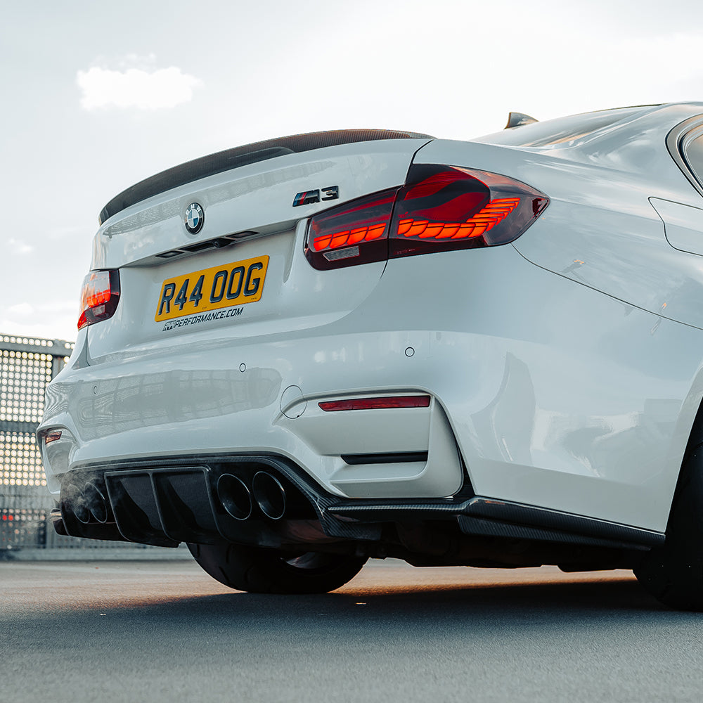 MHC+ BMW F80 M3 F82 M4 Aggressive Carbon Fibre Rear Diffuser